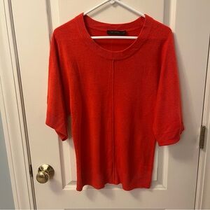 Limited Orange Short Sleeve Sweater Size Small